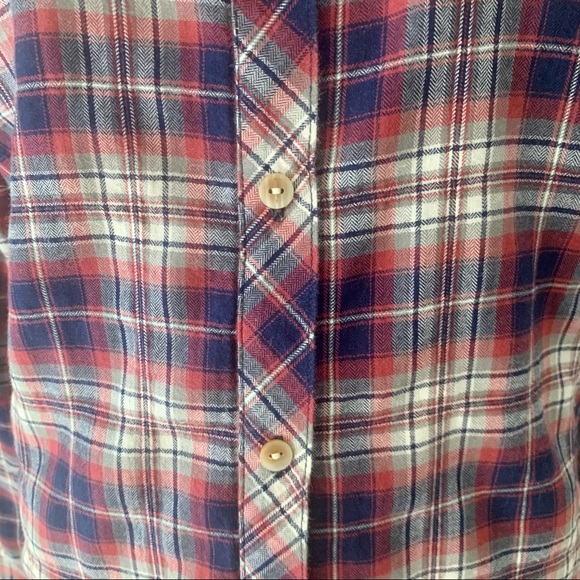 CALIFORNIA TAILOR No. 1 Flannel Button Up Shirt Plaid 100% Cotton Soft Size L - Picture 5 of 13